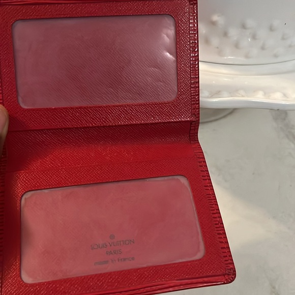 Louis Vuitton Red Epi Card Holder - Picture 5 of 5